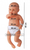 Doll mannequin 0-3 months - plastic