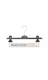 Gruccia appendiabito pinza 30 cm. Plastica Nera