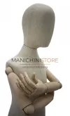 Busto bambino 6-8 anni con testa e braccia legno - LINO