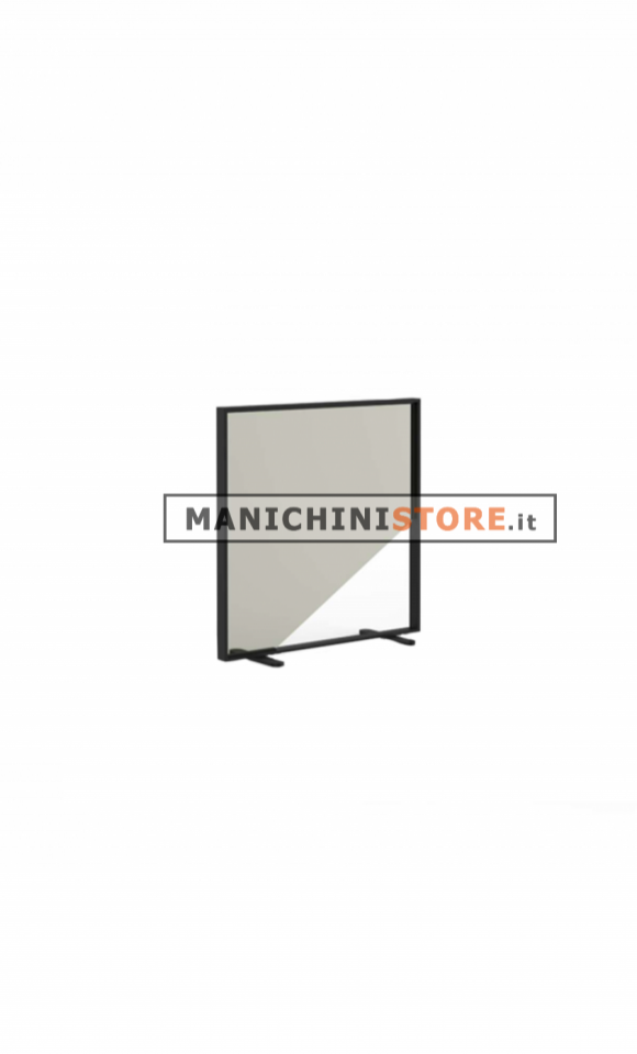 Pannello divisorio da banco in plexiglass cm70x70