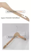 Gruccia legno con taglio a spallina cm.42 x cm.1 - Faggio