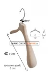 Gruccia legno capospalla cm.40 x cm.5 - Faggio