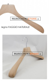 Gruccia legno capospalla cm.40 x cm.5 - Faggio