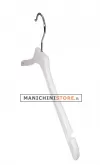 Gruccia legno con taglio a spallina cm.42 x cm.1 - Laccato Bianco