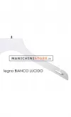Gruccia legno con taglio a spallina cm.42 x cm.1 - Bianco Venato