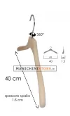 Gruccia legno capospalla cm.40 x cm.1,5 - Faggio
