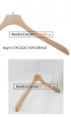 Gruccia legno capospalla cm.40 x cm.1,5 - Faggio