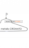 Gruccia metallo capospalla 40 cm - metallo cromato
