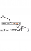 Metal coat hanger 45 cm - chromed