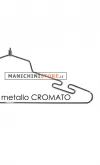 Gruccia metallo capospalla 45 cm - metallo cromato