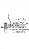 Gancio con pinza - Metallo Cromato