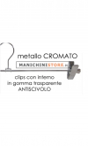 Metal clip hanger 30 cm - chromed