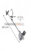 Gruccia metallo pinza 35,5 cm - metallo cromato