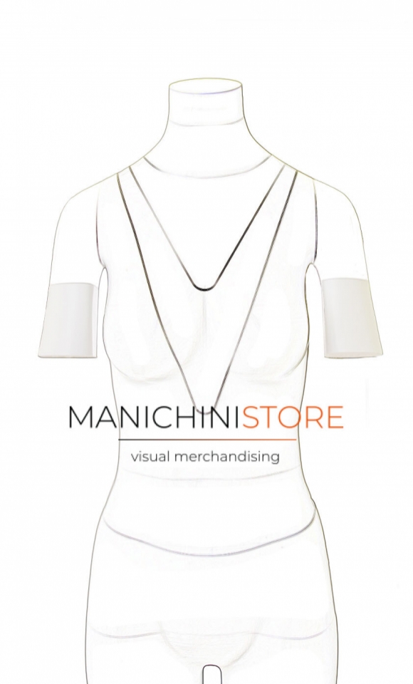 Accessorio braccia corte per manichini e-commerce serie F11 E F21