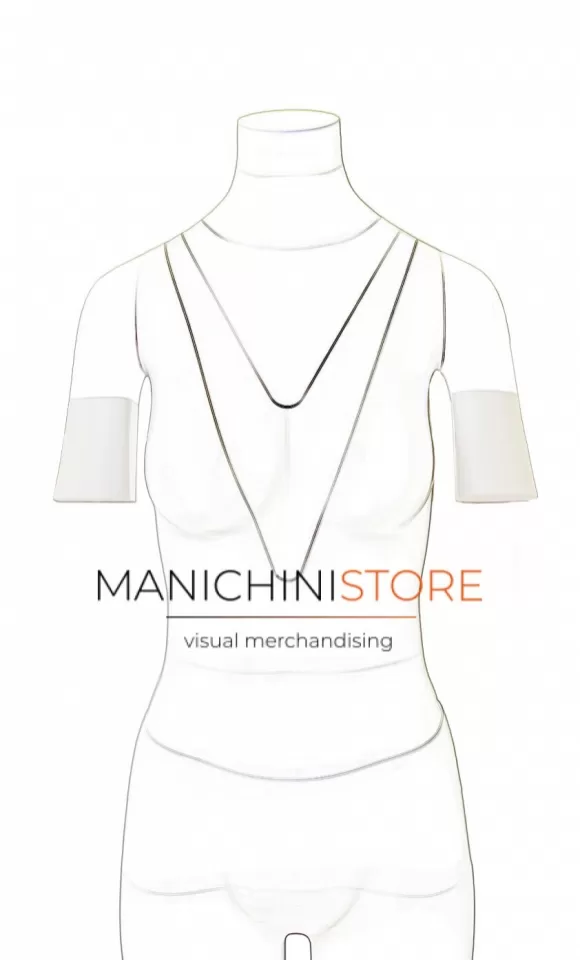 Accessorio braccia corte per manichini e-commerce serie F11 E F21
