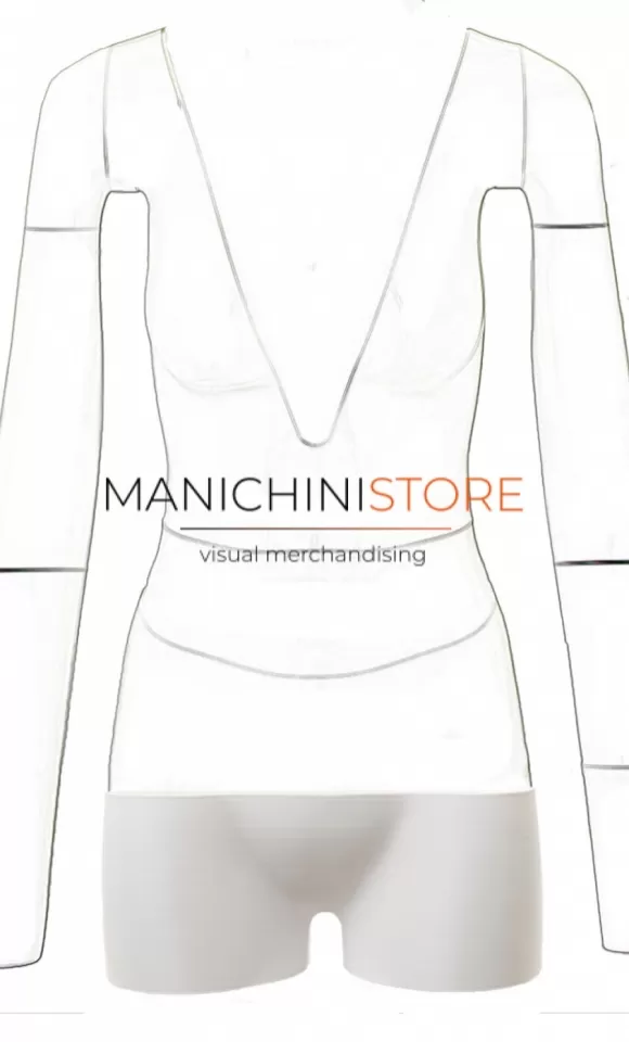 Accessorio gambe corte per manichini e-commerce serie F11 - 13 cm