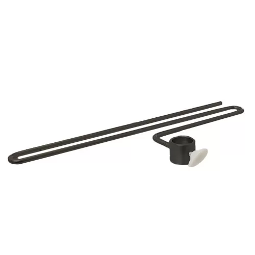 Asta porta pantalone per basi con tubo tondo - nero