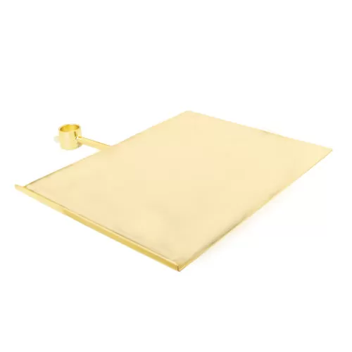 Ripiano porta accessori per basi con tubo tondo - oro
