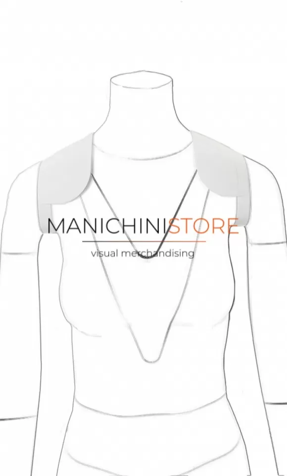 Accessorio spalle 9 cm per manichini e-commerce serie F11 E F21