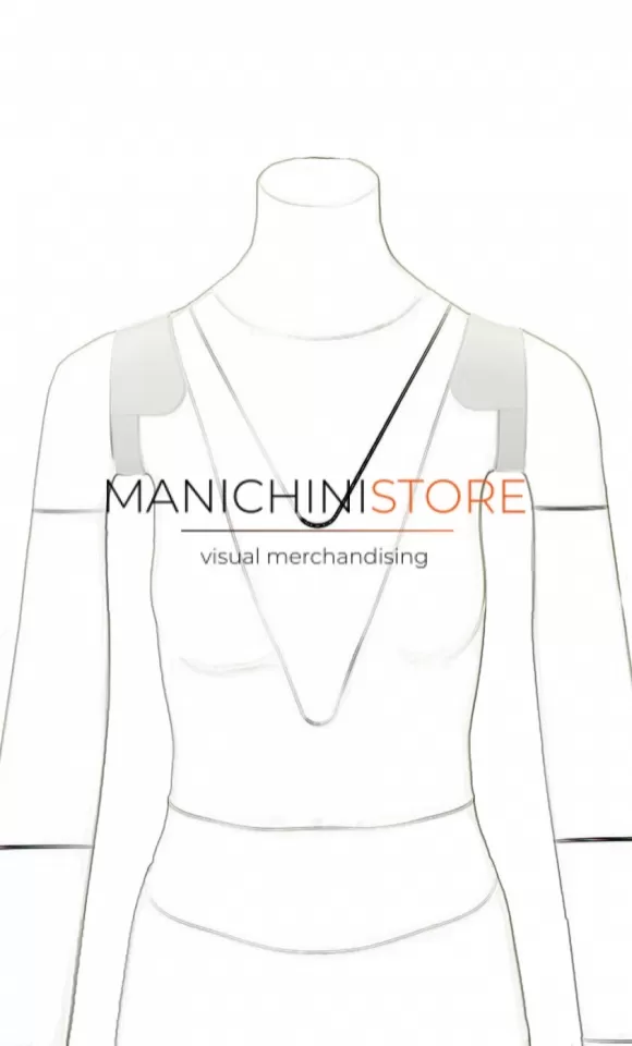 Accessorio spalle 4 cm per manichini e-commerce serie F11 E F21