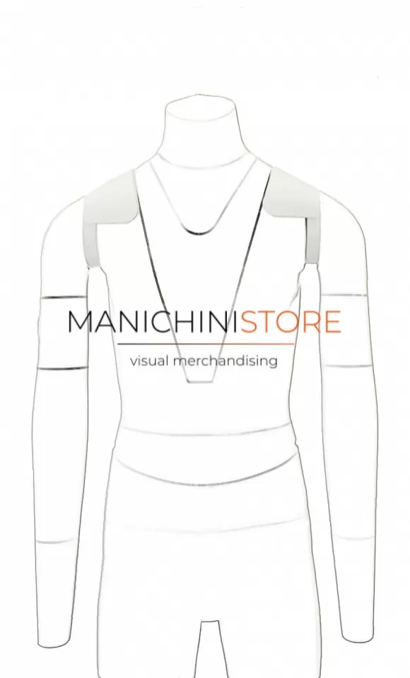 Accessorio spalle 8 cm per manichini e-commerce serie M11