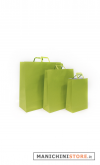Sacchetto ACID GREEN con manico piatto