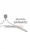 Gruccia metallo capospalla 42,5 cm - alluminio satinato