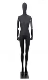 Manichino donna braccia legno in tessuto grigio antracite - ex noleggio
