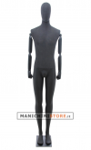 Manichino uomo braccia legno Antracite