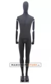 Manichino uomo braccia legno Antracite