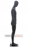 Manichino uomo braccia legno Antracite