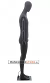 Manichino uomo braccia legno Antracite