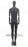 Manichino uomo braccia legno Antracite