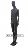 Manichino uomo braccia legno Antracite