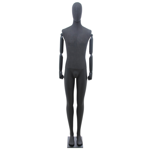 Manichino uomo braccia legno Antracite