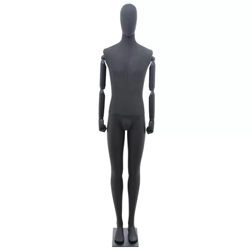 Manichino uomo braccia legno Antracite