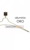 Gruccia metallo capospalla 42 cm - alluminio oro