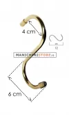 Gancio ad "S" - Alluminio Oro