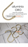 Gancio ad "S" - Alluminio Oro
