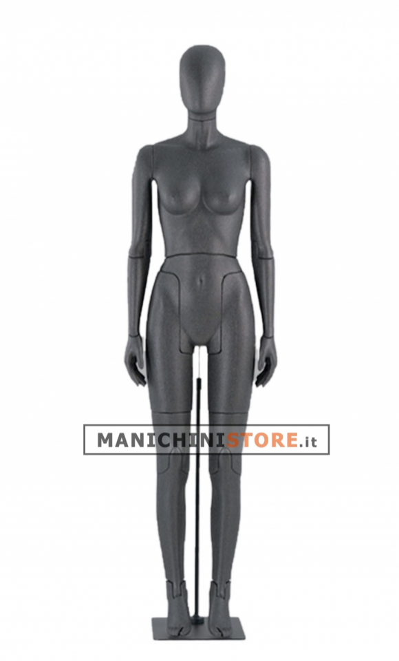 Manichino donna snodato testa a uovo 02B