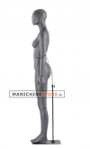 Manichino donna snodato testa a uovo 02B