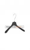 Gruccia appendiabito 38 x 2,5 cm. Plastica nera