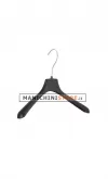 Gruccia appendiabito 42 x 2,5 cm. Plastica nera