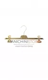 Gruccia appendiabito pinza 36 cm. Plastica Oro