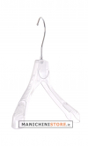 Gruccia capospalla 40 x 2,5 cm - Plastica Trasparente