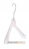 Gruccia capospalla 39 x 2,5 cm - Plastica Trasparente