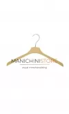 Gruccia plastica capospalla 38 x 2,5 cm - Velluto crema