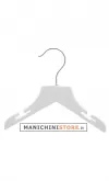 Gruccia legno bambino con taglio a spallina cm. 22 x cm.1 - Bianco Opaco