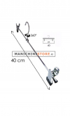 Gruccia metallo pinza 40,5 cm - metallo cromato
