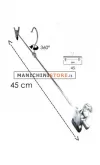 Gruccia metallo pinza 45,5 cm - metallo cromato